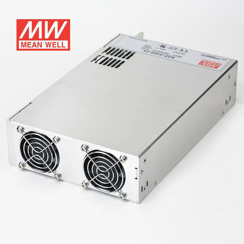 Mean Well RSP-2400-24 DC24V 2400Watt 100A UL Certification AC180-220 Volt Switching Power Supply For LED Strip Lights Lighting Mean Well RSP-2400-24 DC24V 2400Watt 100A UL Certification AC180-220 Volt Switching Power Supply For LED Strip Lights Lighting